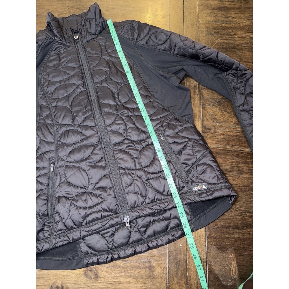 Kerrits Jacket Coat Puffer Quilted Women's L Black Horseback Riding Equestrian - Picture 6 of 9